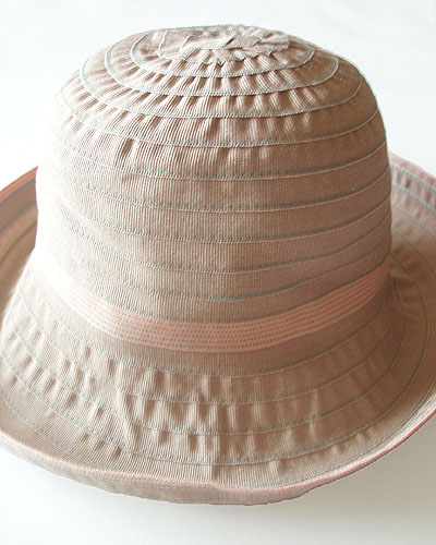 ふだん着のお洒落 イタリア製 ベージュ 帽子 ハット